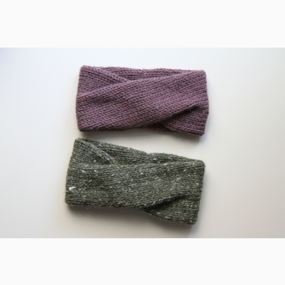 Knit baby ear warmers